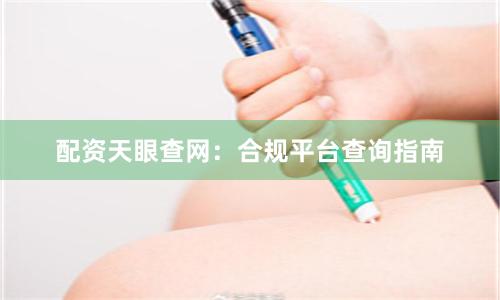 配资天眼查网：合规平台查询指南